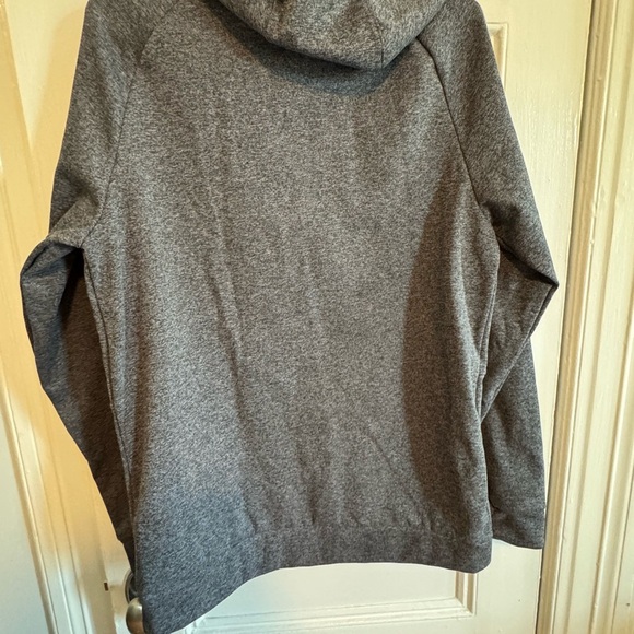 Nike Men's Charcoal Hoodie with White Logo - Picture 5 of 5